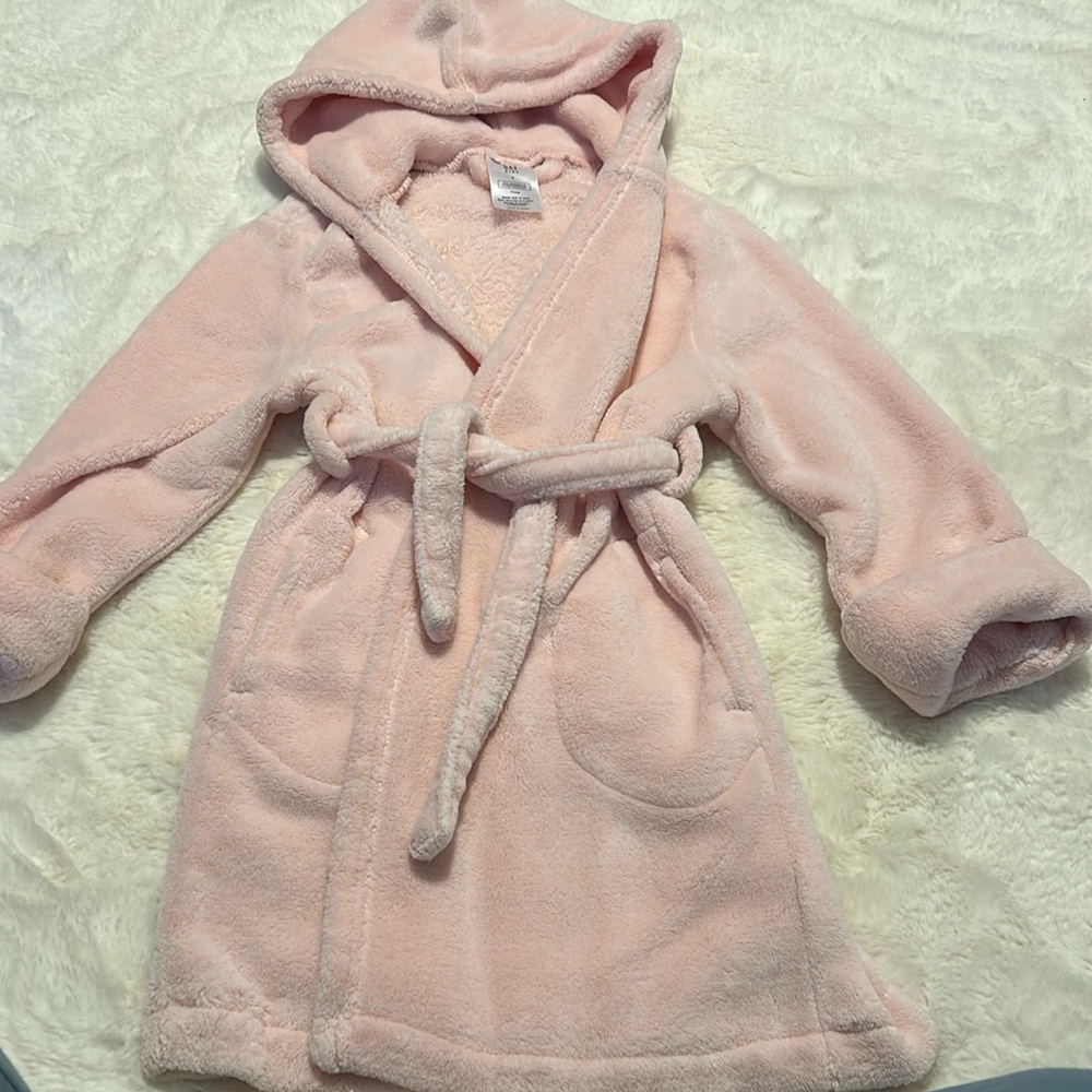GAP girls pink Plush Bathrobe